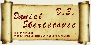 Daniel Skerletović vizit kartica